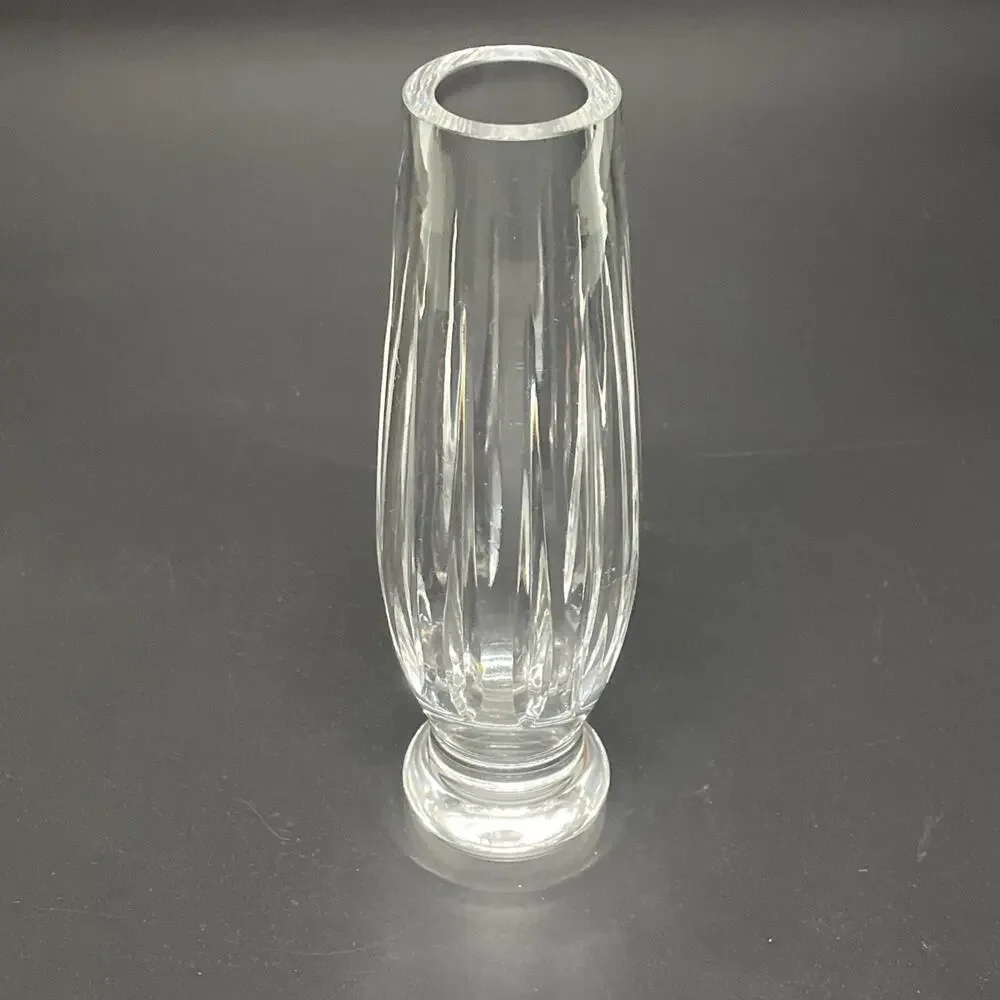 Wedgwood Decorative Collectible Full Lead Crystal Yugoslavian Bud Vase 8